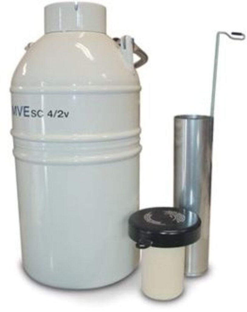 ET 476 Liquid Nitrogen Tank, 47 Liter, 6 Canister